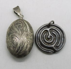Sterling Locket & RLM Studio Pendant