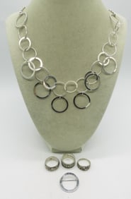 Fashion Rings & Necklace - Sterling