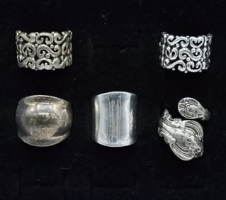 5 Sterling Fashion Bands