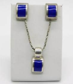 Lapis Lazuli 925 Matching Mexico Set