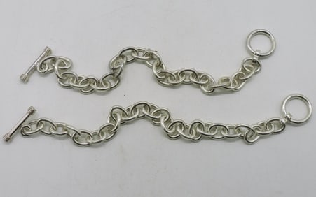Two Identical Sterling Bracelets