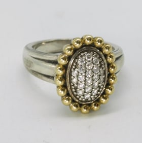 Diamond Sterling 18k Ring