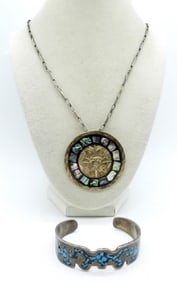 Mexico Turquoise 925 Necklace & Bracelet