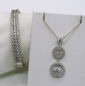 Bridal Sterling Necklace & Bracelet