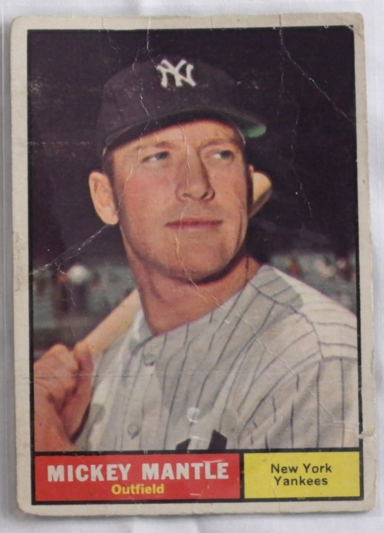Mickey Mantle TOPPS Card Number 300: (There are some bends on the card.)