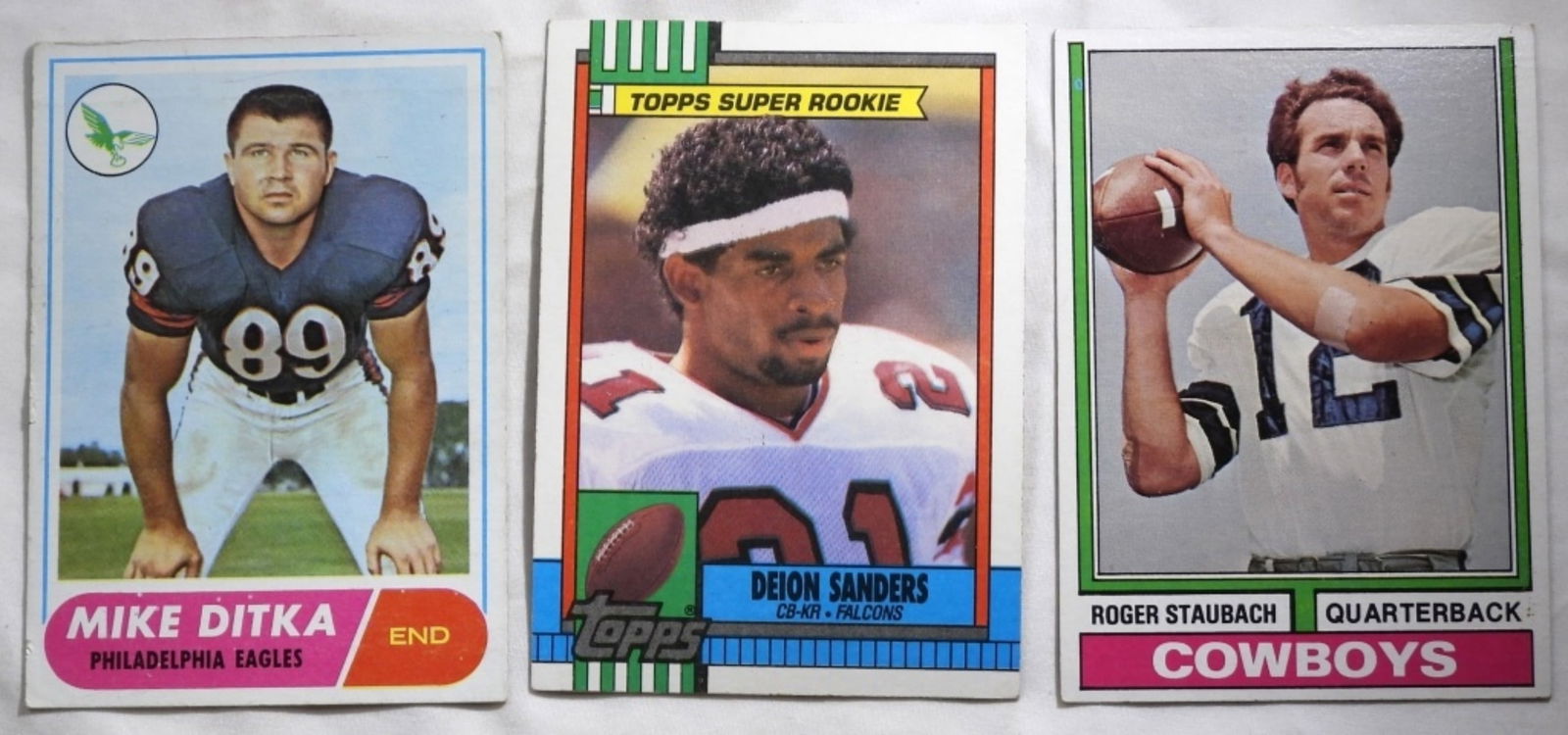 (3) TOPPS Football Cards (1 of 2)