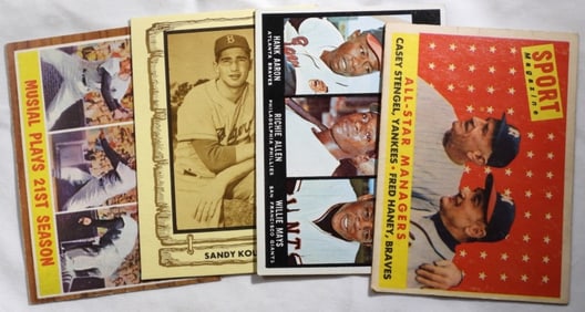 (4) Mixed Lot Of Baseball Cards