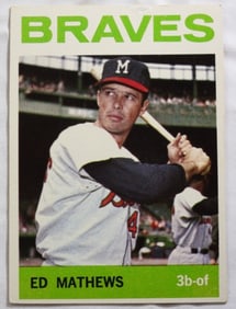 Number 35 TOPPS Card Ed Mathews