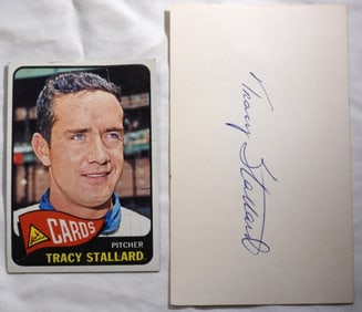 Tracy Stallard Card & Autographed