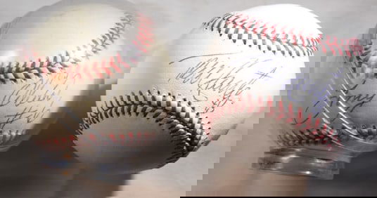 Tonii Hunter & Tony Olivia Signed Baseballs