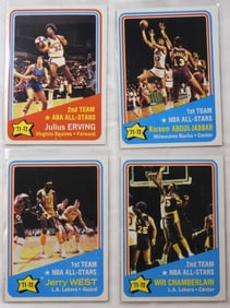 (4) TOPPS All-Star Basketball Cards