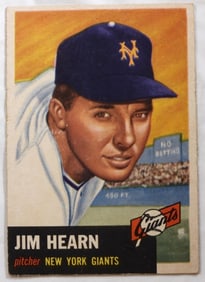 Jim Hearn Signed TOPPS Card