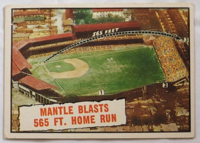 Mantle Blast 565FT. Home Run TOPPS Card