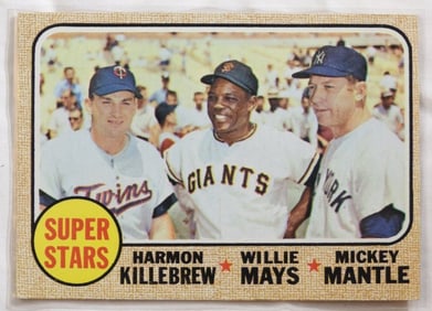 TOPPS Super Stars #490 Mays, Mantle, Killebrew