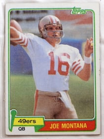 Joe Montana #216 TOPPS 1981