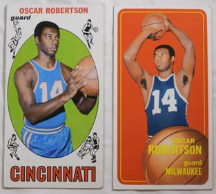 1969 & 1970 TOPPS Oscar Robertson