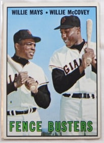 TOPPS #423 Fence Busters Mays & McCovey