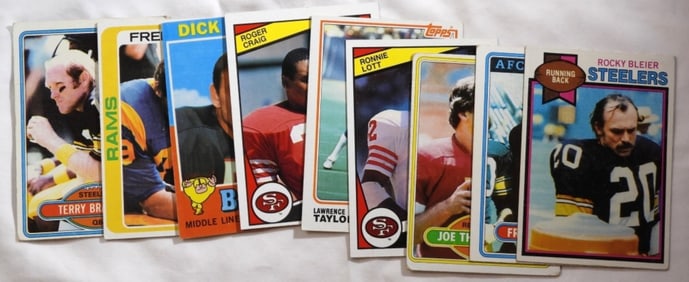 (9) Various Different Football Cards