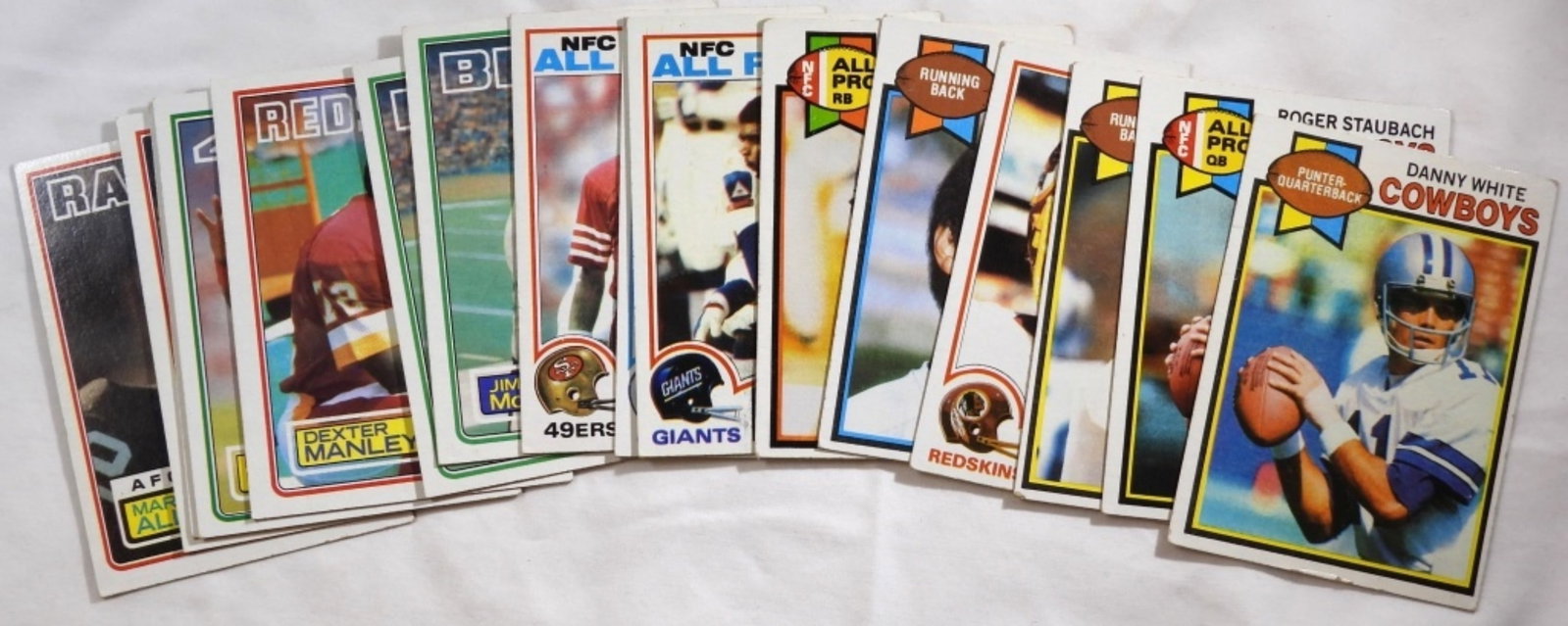 (15) Various TOPPS Football Cards: Unsearched, may have some duplicates, conditions will vary.