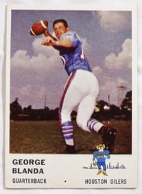 George Blanda Football Card