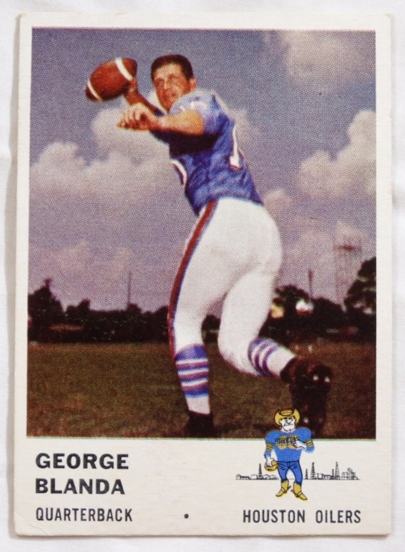 George Blanda Football Card (1 of 2)