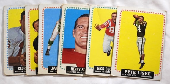 (6) TOPPS Football Cards