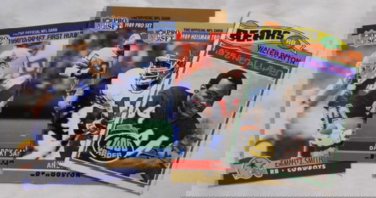 (4) Different Football Cards