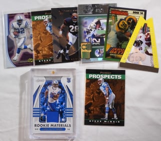 Variety Of (9) Football Cards