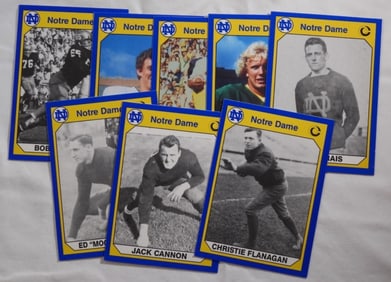 (8) Notre Dame Football Cards