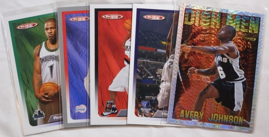 (5) Various Baseketball Cards