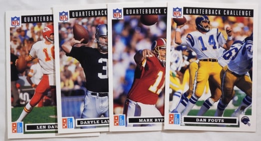 (4) Quarterback Challenge Football Cards