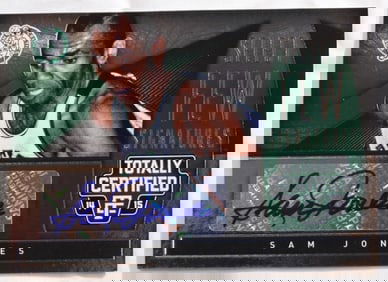 Boston Celtics Sam Jones Autographed Card