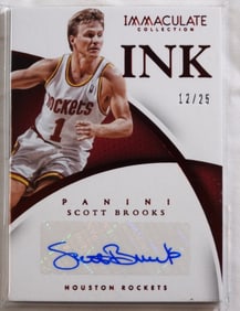 Immaculate Scott Brooks Autographed Card