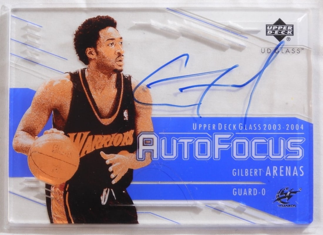 Gilbert Arenas Auto Focus Autographed Card: Unverified COA