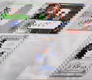 (3) Autographed Basketball Cards