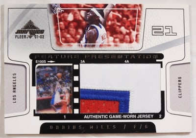 Fleer Darius Miles 01-02 Jersey Swatch