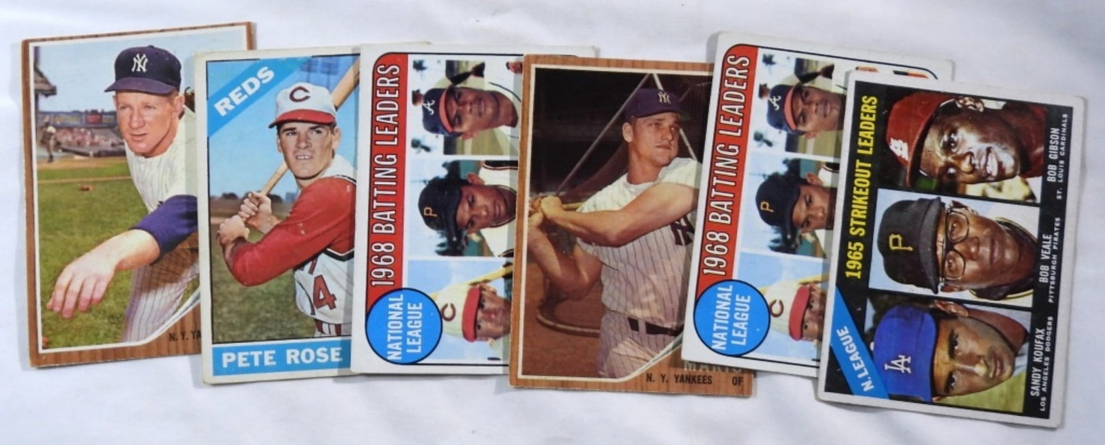 Variety Of (6) Baseball Cards (1 of 2)
