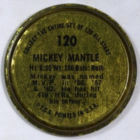 Mickey Mantle TOPPS 120 Coin