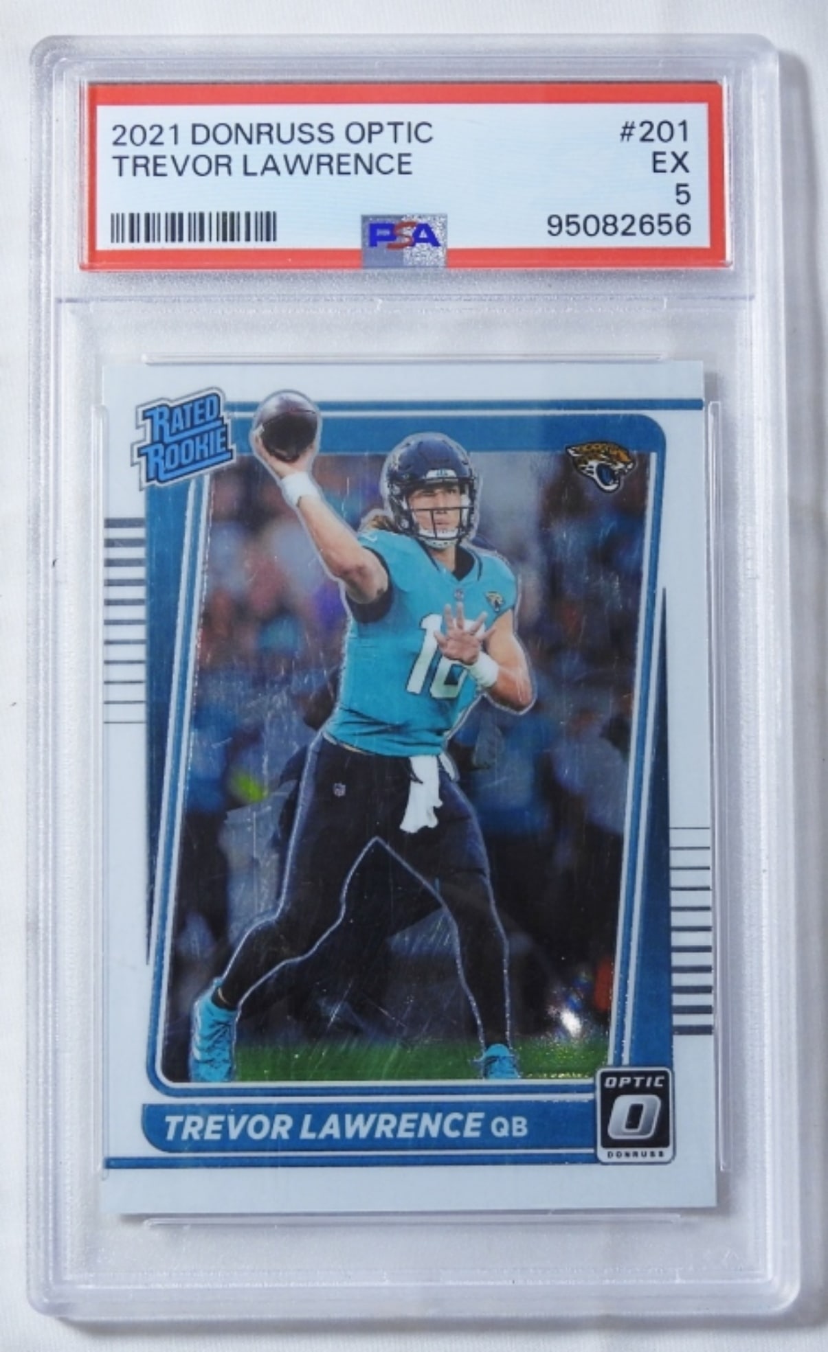 Trevor Lawrence, Rated Rookie Number 201: PSA GRADED EX 5