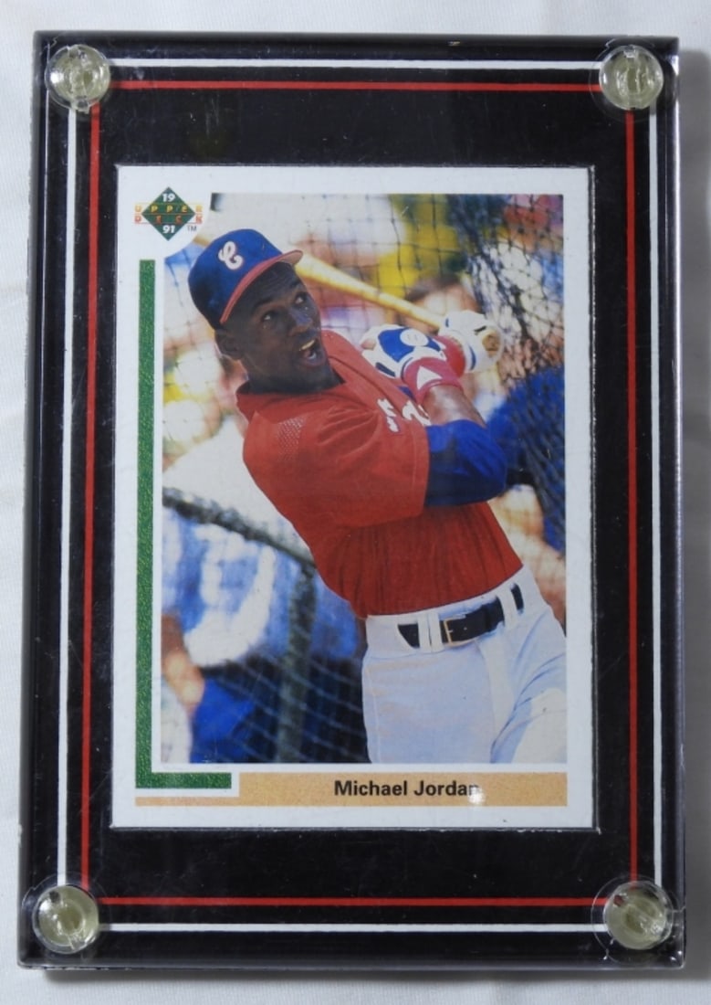Michael Jordan SP1 Baseball Card: Visit us on Facebook