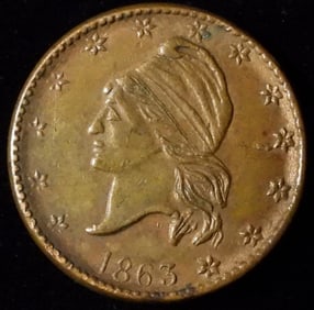 1863 Civil War Token Army & Navy