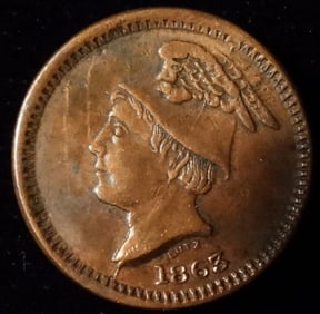 1863 Civil War Token Druggist