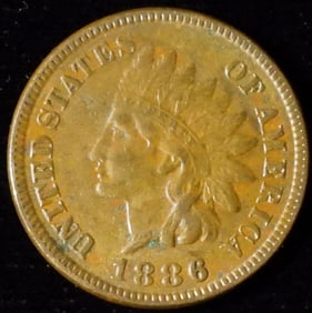 1886 T-1 Indian Head Cent