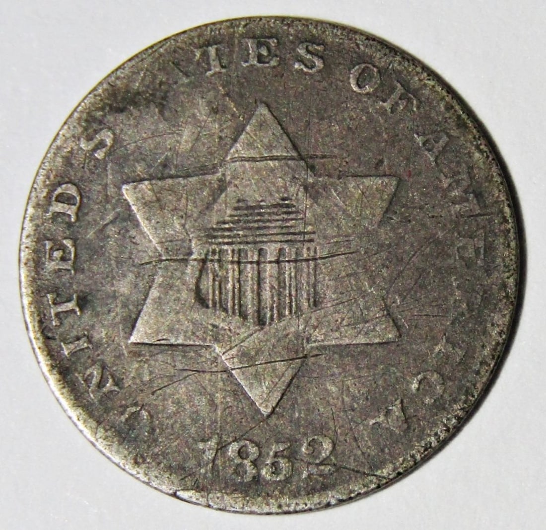 1852 3 Cent Silver (1 of 2)