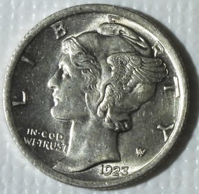 1923 Mercury Dime