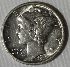 1927 Mercury Dime