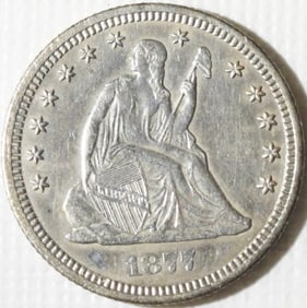 1877-CC Seated Twenty Cent Piece