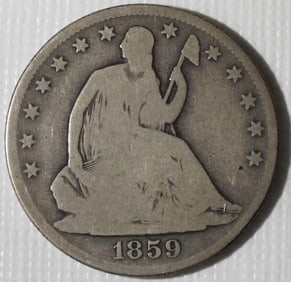 1859-O Seated Half Dollar