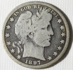 1897-O Barber Half Dollar