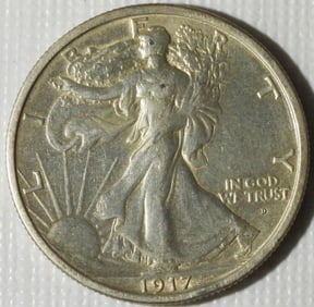 1917-D OBV "D" Walking Liberty